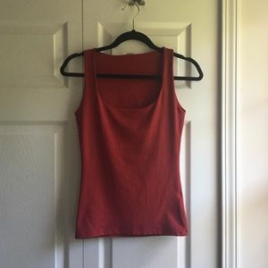 Zara Deep Red Spandex Tank Top Size S